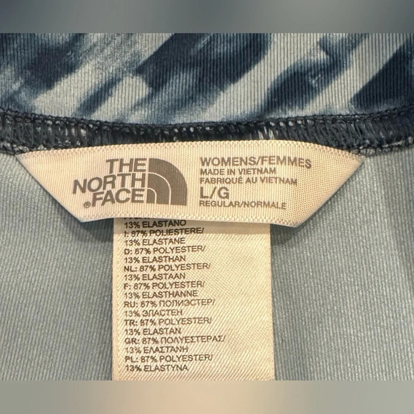 The North Face Women Motivation Printed Legging Cropped Knit Pants Blue Size L - Picture 8 of 10